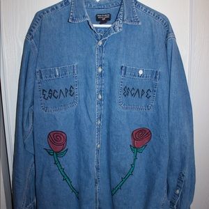 Custom vintage Polo Ralph Lauren jean button up